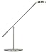 Turcom LED Desk Lamp, Energy-Efficient, Non-Flickering for Reading, Adjustable Neck, Touch-Sensitive Control Panel, 450 Lumen,Silver