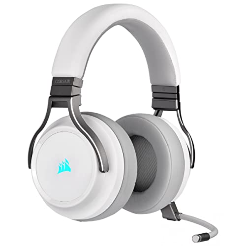 CORSAIR VIRTUOSO RGB WIRELESS High-Fidelity Gaming Headset - 7.1 Surround Sound - Abnehmbares Omnidirektionales Mikrofon - iCUE-Kompatibel - PC, Mac,