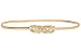 E-Clover Fashion Belts for Women Gold Skinny Waist Belt for Dress