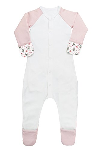 Goumikids - Goumi'all, Smart Adjustable Footie Baby Pajamas Made with Soft, Organic Material - Waddle (Mint), 6-9 Months
