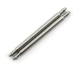 Stainless Steel Spring Bar Pins for Attaching Watch Band to Watches or Buckle (Set of Two) - 1.8mm Diameter