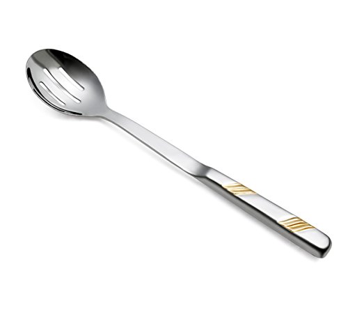New Star Foodservice 52367 Hollow Handle Slotted Serving Spoon, 12