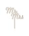 Cake Topper - Mr and Mrs Unique Wooden Wedding, Engagement, Anniversary, and Bridal Shower Decoration - Add a Unique, Rustic, Vintage, Traditional, Country, Or Chic Touch and Look To Your Occasion