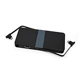 Tylt ENERGI 5K+ Battery Pack with Built-In Lightning and Micro-USB Cables and Universal USB Port - Retail Packaging - Gray