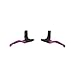Evoke BMX Brake Lever Pair BLACK / PURPLE 22.2 Clampthumb 1