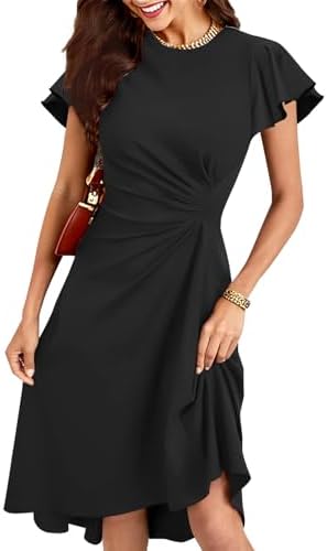 msk ruffled ruched sheath dress MSK Women's Purple Ruffled Ruched Sheath Dress - M - Purple