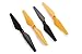 Tenergy Syma X8SW X8SC X8S Replacement Blades (2 x Yellow, 2 x Black)