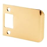 Prime-Line Products E 2458 Door Strike Plate with 3-Inch Extended Lip, Brass Plated
