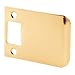Prime-Line Products E 2458 Door Strike Plate with 3-Inch Extended Lip, Brass Plated