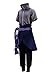 DAZCOS Kids Size Anime Uchiha Sasuke Cosplay Costume with Wristbands Rope (Child Large)