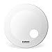 Evans EQ3 Resonant Coated White Bass Drum Head, 22 Inch