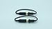 2 GreatValueTech™ Generic Replacement Headphone Wires With 2 Black Cover / Screws for Iphone 4 / 4S LifeProof Cases