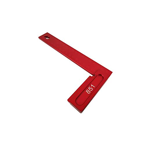 851 Right Angle Ruler, 200mm Precision Woodworking L-Square Ruler Aluminium Alloy 90 Degree Precision Woodworking Tools Positioning Squares