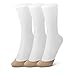 Toe Cover Socks with Clear Elastic Band - SHEEC Slingback - Tan Regular 3 Prs