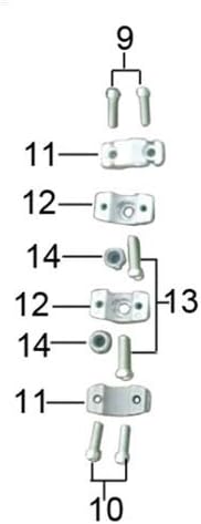 SYX MOTO Holeshot Kids Mini Dirt Bike Handle Bar Accessories, 11 Bracket Top Riser, 1 Piece