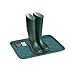 Stalwart All Weather Boot Tray - Small Water Resistant Plastic Utility Shoe Mat for Indoor and Outdoor Use in All Seasons (Teal)