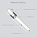 Veru ETERNITY Women Hair Removal & Electric Shaver for Face, Nose, Ear, and Eyebrow, 5 in 1 USB Rechargeable Epilator/Trimmers for Home and Travel, White