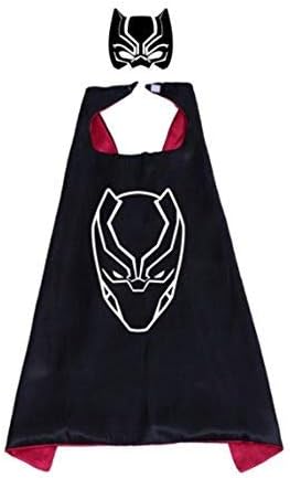 Yellowz Kids Satin Superhero Dress (Black Panther)