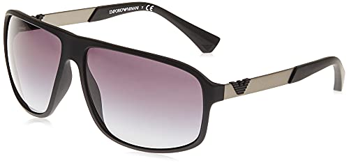 Emporio Armani EA4029 - 50638G Sunglasses BLACK RUBBER w/ GREY GRADIENT  Lens 64mm | Pricepulse