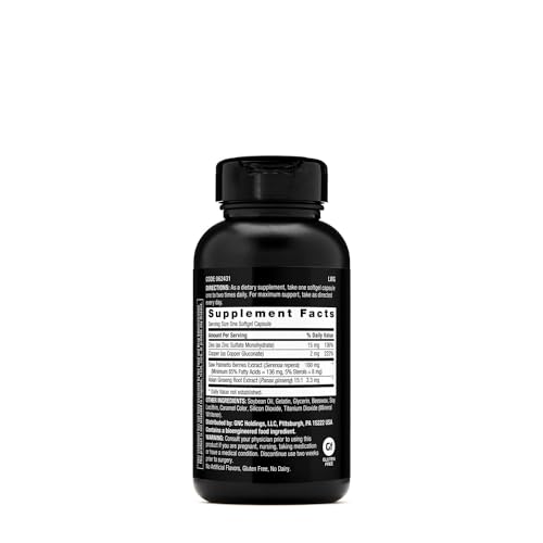 GNC Men's Ultra Saw Palmetto Formula, Supports Normal Prostate Function, 120 Softgels