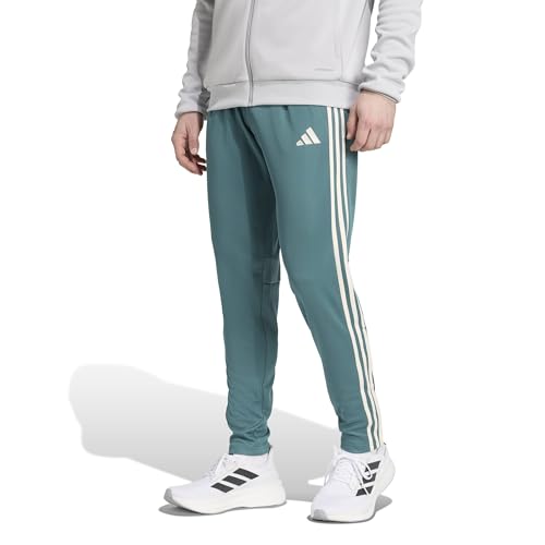 adidas Men's Tiro 25 Essentials Training Pants, Preloved Teal/Wonder White, Lar…