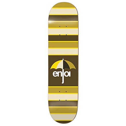 Enjoi Stripes 8.25 Inch Skateboard Deck 8.25 inch Brown