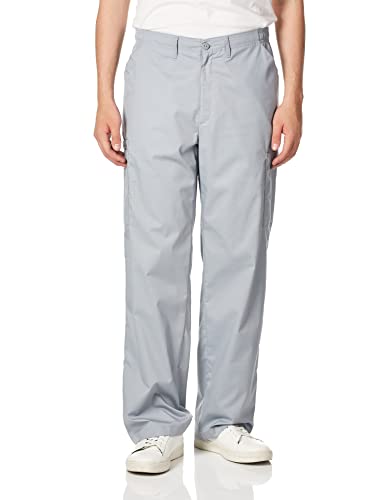 WINK WonderWORK Men's Cargo Scrub Pant, Grey, S SHR