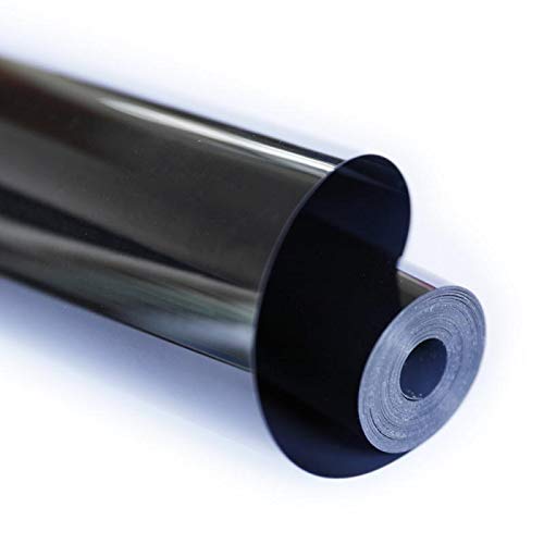 HTV Iron on Vinyl 12inch x10 Feet Roll for Cricut and Silhouette Easy to Cut & Weed Iron on Heat Transfer Vinyl DIY Heat Press Design for T-Shirts Black (Black) — image 1