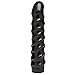 Doc Johnson Vac-U-Lock CodeBlack - Raging Hard-Ons - 8 Inch Dong (8 in. Long and 1.5 in. Wide) - F-Machine and Harness Compatible Dildo - Great For Pegging - Black