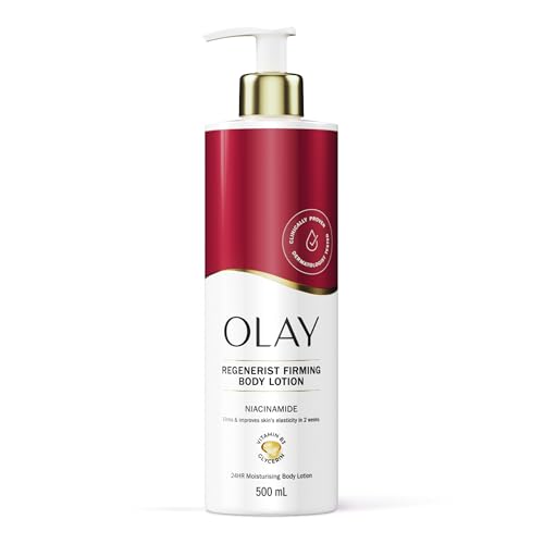 Olay Niacinamide Regenerist Body Lotion, Niacinamide, Vitamin B5 B3, Glycerine, Smooth and Moisturised Skin, No Oily Residue, 500 ml