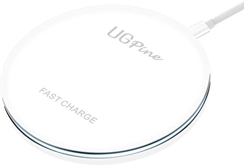 UGpine Wireless Charger,Qi-Certified Protable Wireless Charging Pad for Samsung Galaxy Note 10/Note 10+/Note 9/Fold/S10e/S10+/S10/S9& Apple iPhone 11/11 Pro/11 Pro Max/Xs Max/XR/XS/X/8/8 Plus