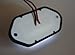LED Convenience Courtesy Or License Plate Light - 6 Internal Warm White LED - Waterproof, Compact 12VDC For Truck, Auto, RV Lighting