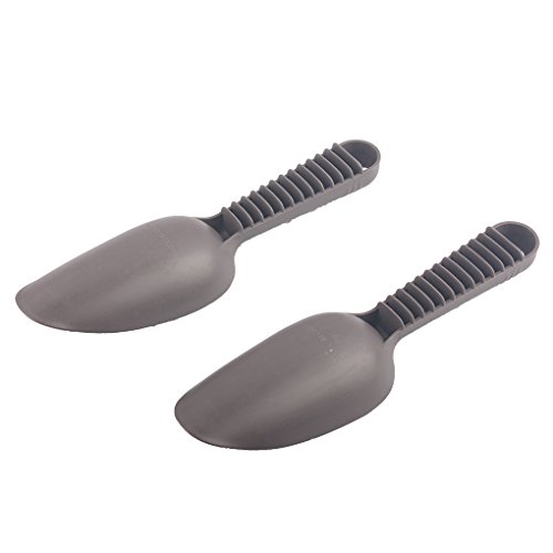 BangQiao Plastic Hand Trowel for Homegrown Gardening Tool,10" Length, Pack of 2, Brown