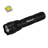Skysted WF-502B CREE XM-L2 U2 U3 LED Single Mode 1200 Lumen Mini Portable Tactical Clip Handheld Flashlight Torch Lamp,for Outdoor Sports and Indoor Activities (Black)