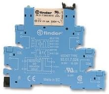 Finder RELAY, SCREW TERM, 6A, 12VDC 38.51.7.012.0050
