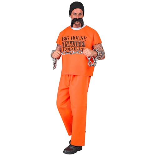 W WIDMANN MILANO Party Fashion 21372 Kostuem Haeftling Costume Prisoner, Orange, M