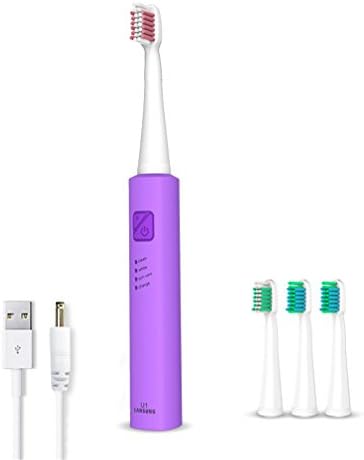 Electronic Toothbrush Ultrasonic Toothbrush Electric Toothbrush Dental Oral Hygiene full purple
