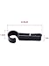 Hestya 30 Pack Helmet Headlamp Clips Hardhat Clips for Various Helmets, Black
