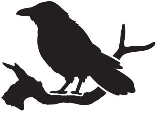 Edgar's Raven - Art Stencil - 6" x 4"