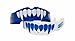 Battle Fangs Football Mouthguard – Sports Mouth Guard with Removable Strap – Protector Mouthpiece Fits with or Without Braces on Teeth – Adult & Youth Mouth Guard Sizes, 2 Pack