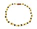 The Art of Cure Original Baltic Amber Necklace- Polished Handmade (Raw MultiColored) for boy or girl - 12-12.5 Inches size