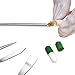 Lab Spatula Micro Lab Scoop Stainless Steel Micro Spatula for Powders Gel Cap Filler