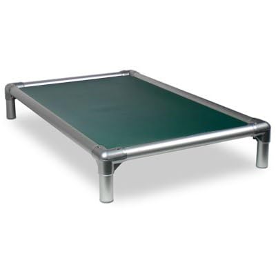 Kuranda Dog Bed - Chewproof - All Aluminum (Silver) - Ultra Duty Outdoor Bed - 40 oz. Solid Vinyl