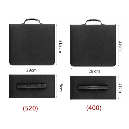 Organizador Porta Cd Para 520/400 Discos Cd/dvd/blu Ray Pasta (400)