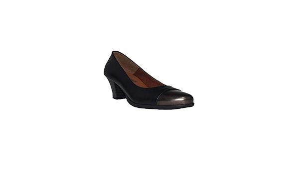 CHAMBY Zapato TACÓN con Metal Zapatos Tacón Mujer Negro en Piel Confort  Salón : Amazon.es: Zapatos y complementos
