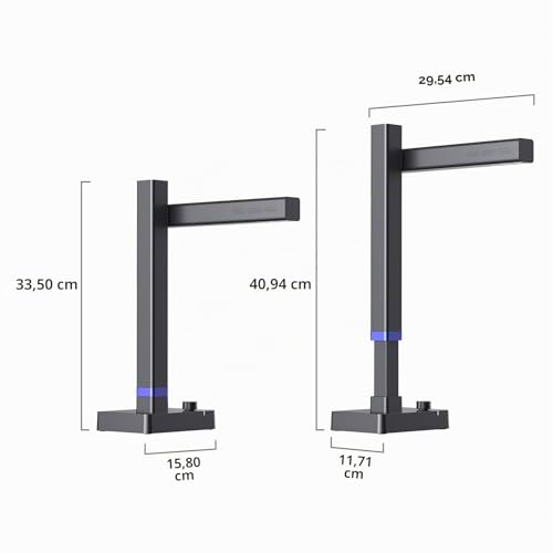 CZUR Shine Ultra Pro Scanner Books 20MP High Resolution, 320-440 dpi, Portable Scanner for Office and Home Documents, A3 A4 A5 Scanning, OCR Multilingual