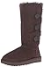 UGG Women's Bailey Button Triplet Ii Winter Boot, Chocolate, 8 M US