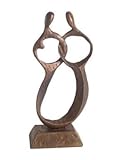 Abstract Couple Cast Bronze Metallic Figurine Figure Metal Sculpture
