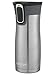 Contigo West Loop Stainless Steel Vacuum-Insulated Travel Mug with Spill-Proof Lid, 16oz 2-Pack, Very Berry & Steel Colors, Keeps Hot to 5h & Cold to 12h