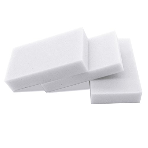 Whitelotous Multi-functional Cleaning Eraser Sponge Melamine Foam Magic Sponge for Cleaning (100, White)